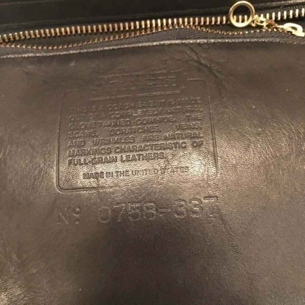 Coach vintage black Sullivan bag 9910 leather messenger bag